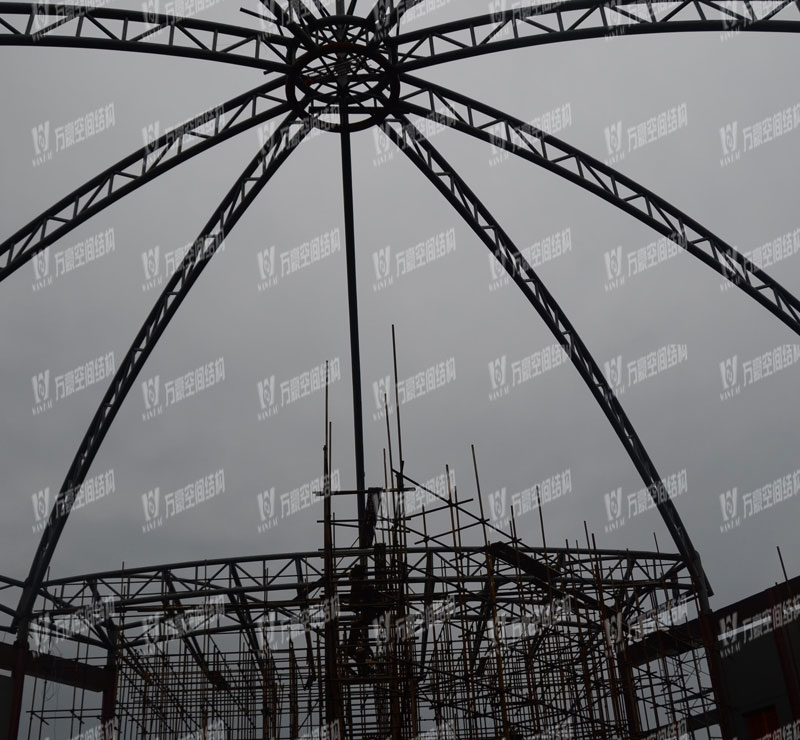天华乡村大舞台异型钢结构项目