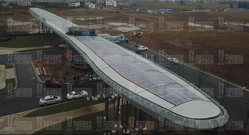 四川南充电影学院景观膜结构项目竣工 四川南充电影学院景观膜结构项目竣工