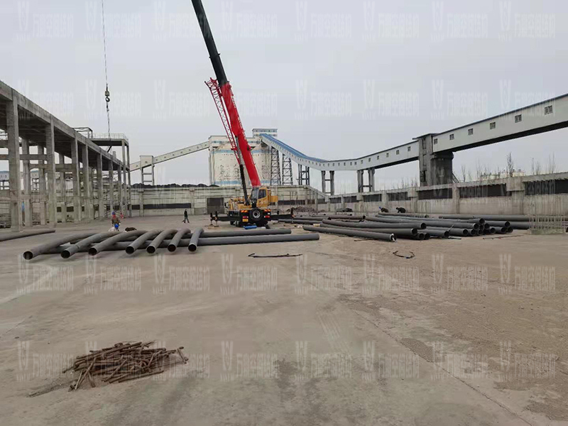 内蒙能源长城五矿选煤厂钢骨架膜棚建设项目开始施工