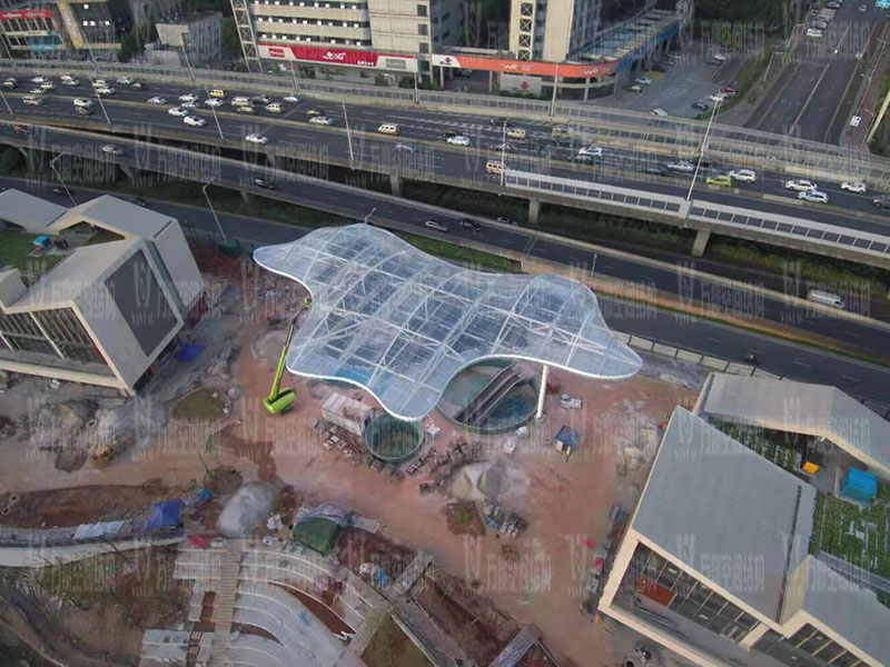 长沙圭塘海绵示范公园建设项目ETFE膜结构工程