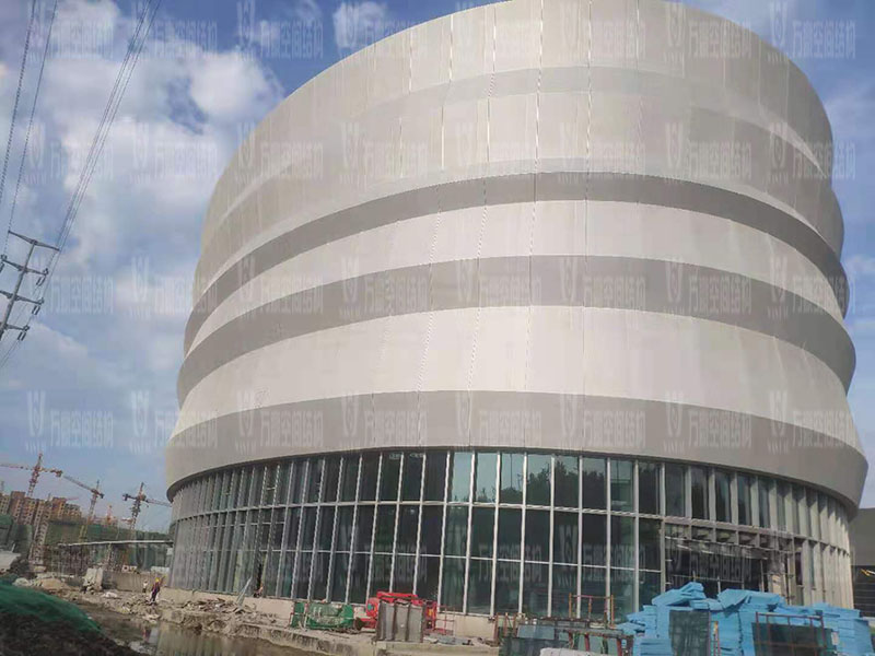 绍兴国际会展中心一期B区会议中心 PTFE外立面网格膜工程竣工