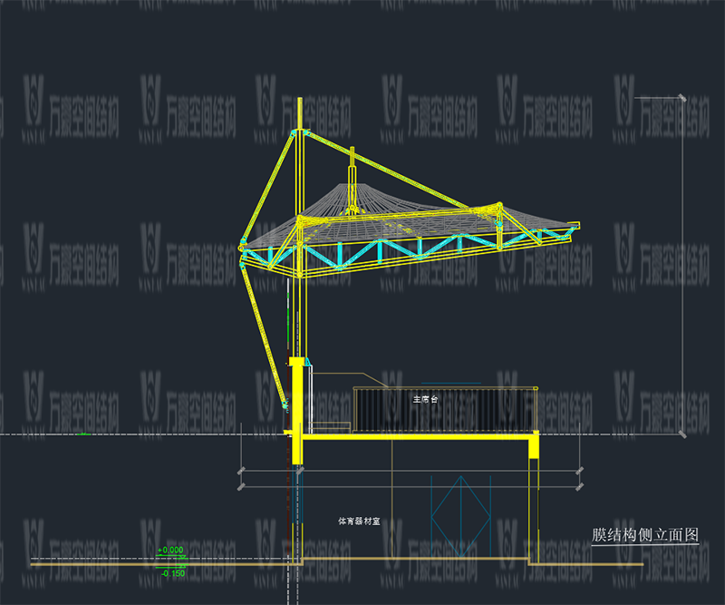 万豪2021第12标-张家港市新建九年一贯制学校膜结构工程