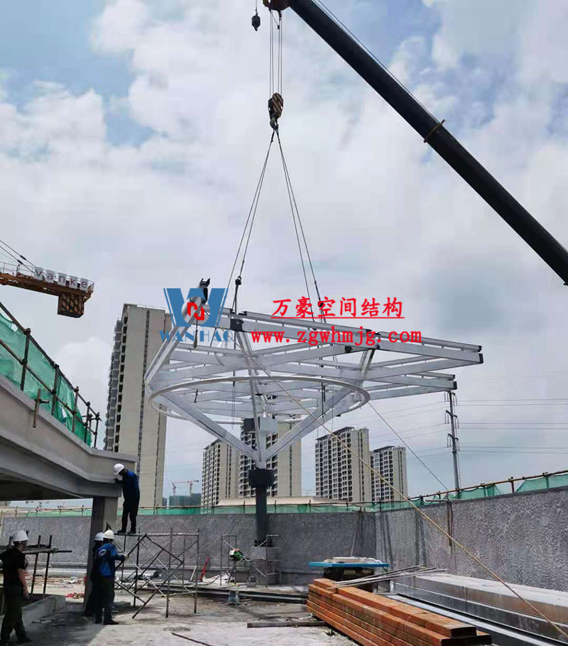 台州大板桥ETFE气枕天幕工程