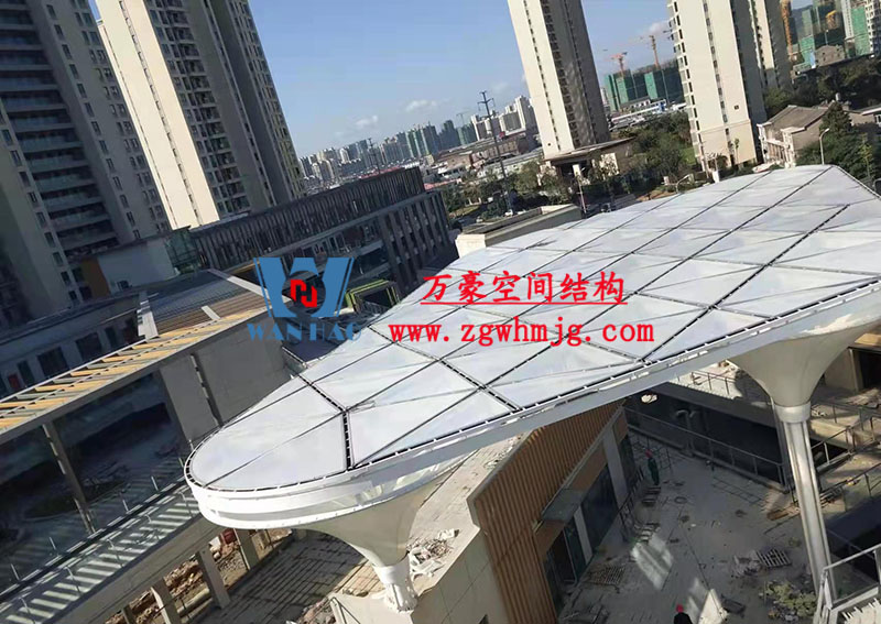 台州大板桥ETFE气枕天幕工程