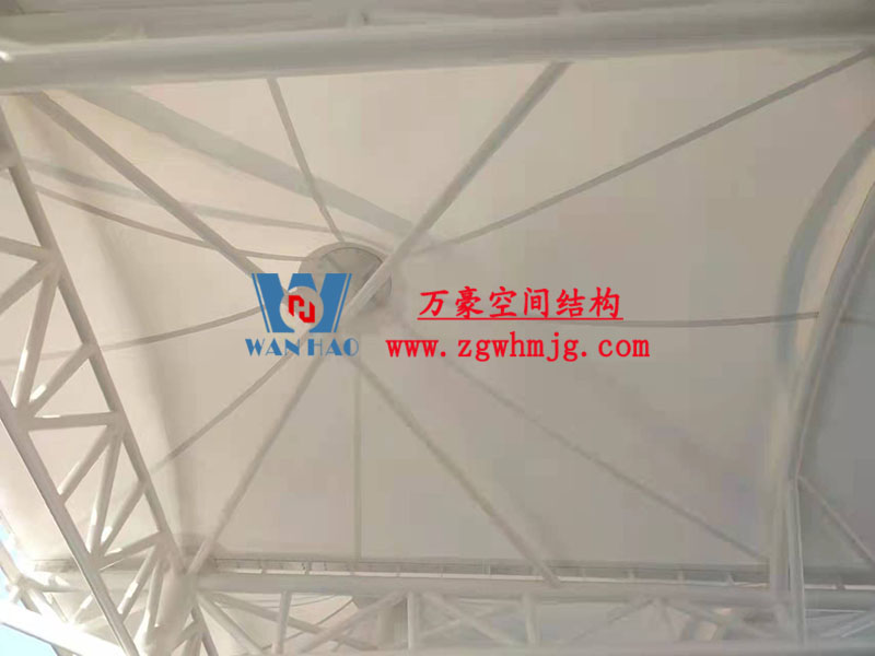 张家港市新建九年一贯制学校膜结构工程完工