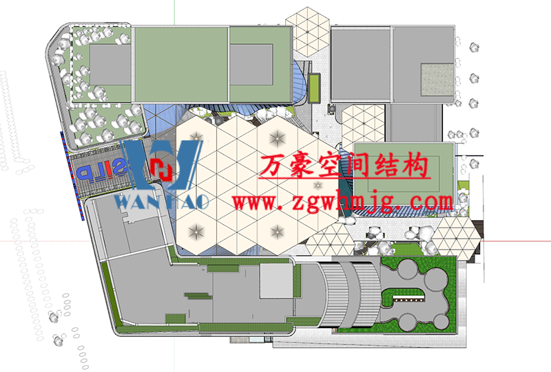 万豪2022第3标-中国东盟特色商品汇聚中心膜钢构工程