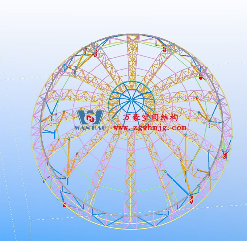 万豪2022第12标-明宇广场6号地块商业（万达广场）改造项目钢膜结构ETFE盖顶天幕工程