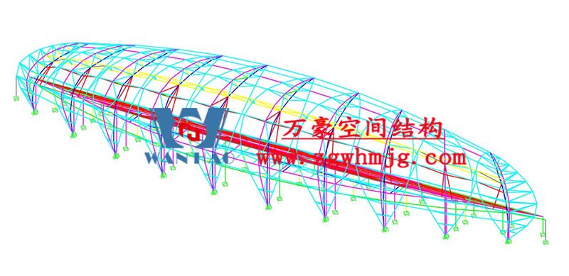 龙泉市体育场钢膜结构工程完工