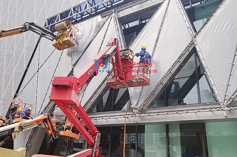 成都中建锦源汇膜结构项目工程最新进展