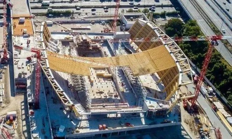 【木制劲性悬索结构】2024巴黎奥运会水上运动中心