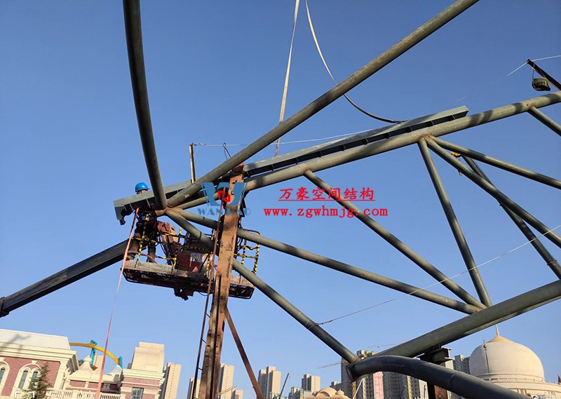 西安丝路塔ETFE索膜结构工程