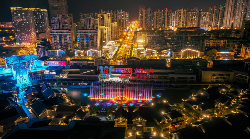 惊艳的艺术品|合肥文一塘溪津门天幕钢结构及ETFE气枕膜工程 惊艳的艺术品|合肥文一塘溪津门天幕钢结构及ETFE气枕膜工程
