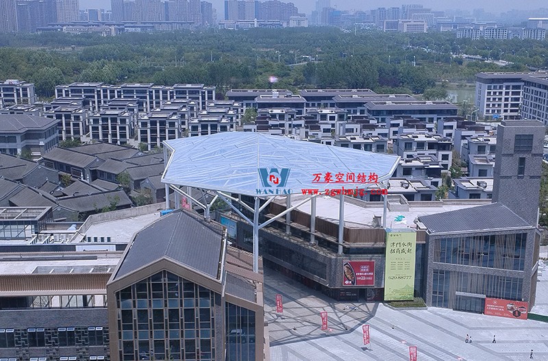惊艳的艺术品|合肥文一塘溪津门天幕钢结构及ETFE气枕膜工程 惊艳的艺术品|合肥文一塘溪津门天幕钢结构及ETFE气枕膜工程