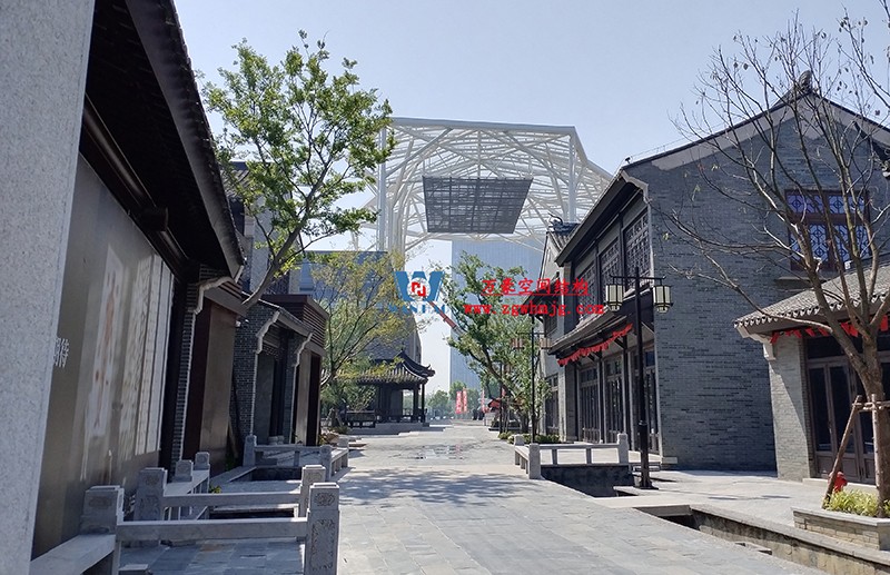 惊艳的艺术品|合肥文一塘溪津门天幕钢结构及ETFE气枕膜工程 惊艳的艺术品|合肥文一塘溪津门天幕钢结构及ETFE气枕膜工程