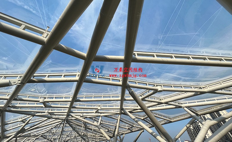 惊艳的艺术品|合肥文一塘溪津门天幕钢结构及ETFE气枕膜工程 惊艳的艺术品|合肥文一塘溪津门天幕钢结构及ETFE气枕膜工程