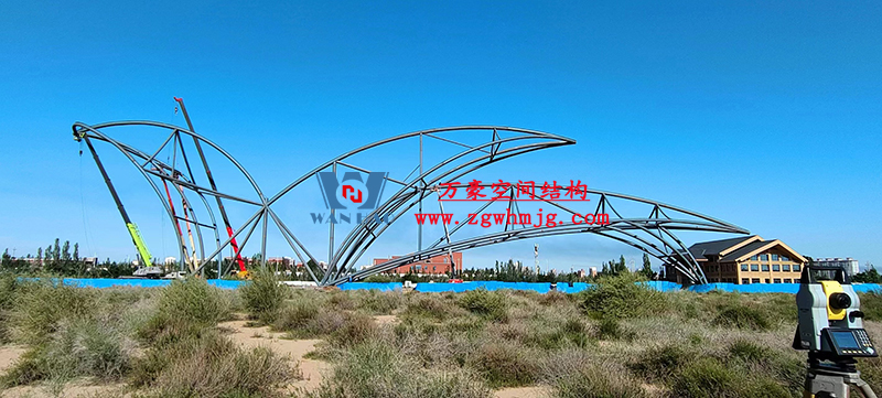 陕西定边马莲滩沙漠公园钢结构工程