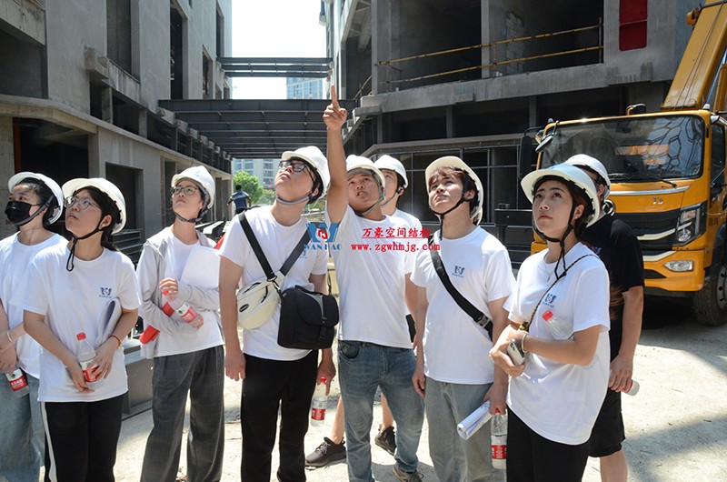 嘉兴长安里ETFE气枕钢膜结构顶棚工程现场学习观摩会