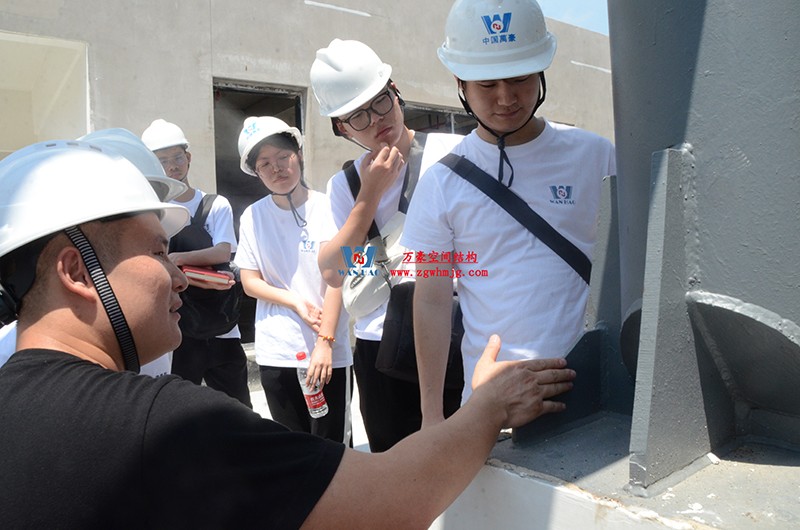 嘉兴长安里ETFE气枕钢膜结构顶棚工程现场学习观摩会