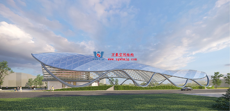 上海工程技术大学松江校区风雨操场ETFE膜结构工程