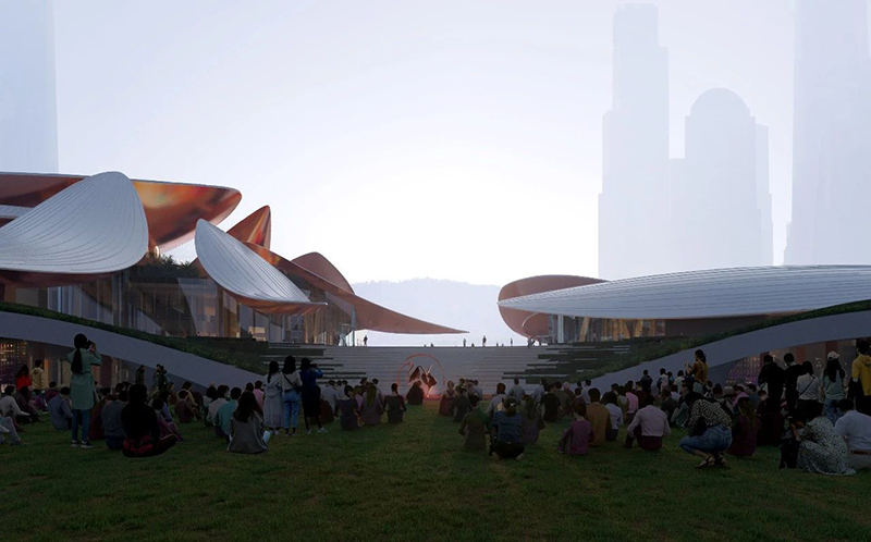 MAD新作 | 竹叶落茶山——安吉“两山”未来科技城文化艺术