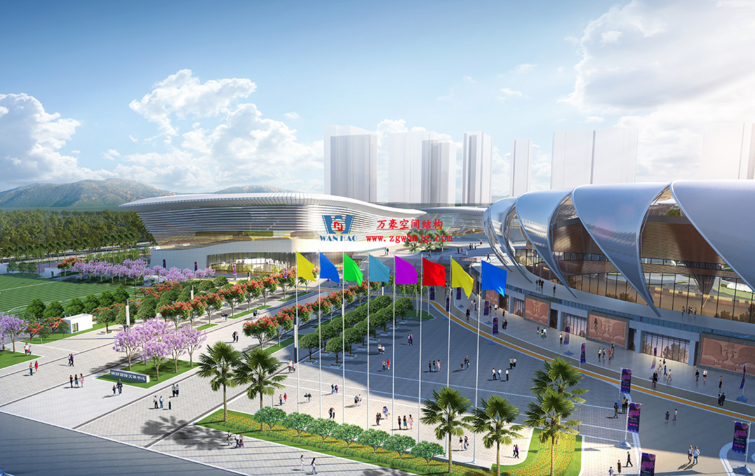 万豪2023第10标-瑞丽国际文体中心建设项目体育场屋面膜结构工程