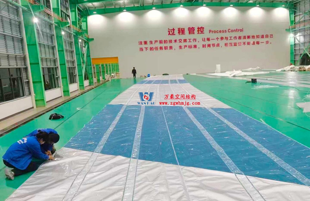 上海工程技术大学松江校区风雨操场ETFE膜结构项目