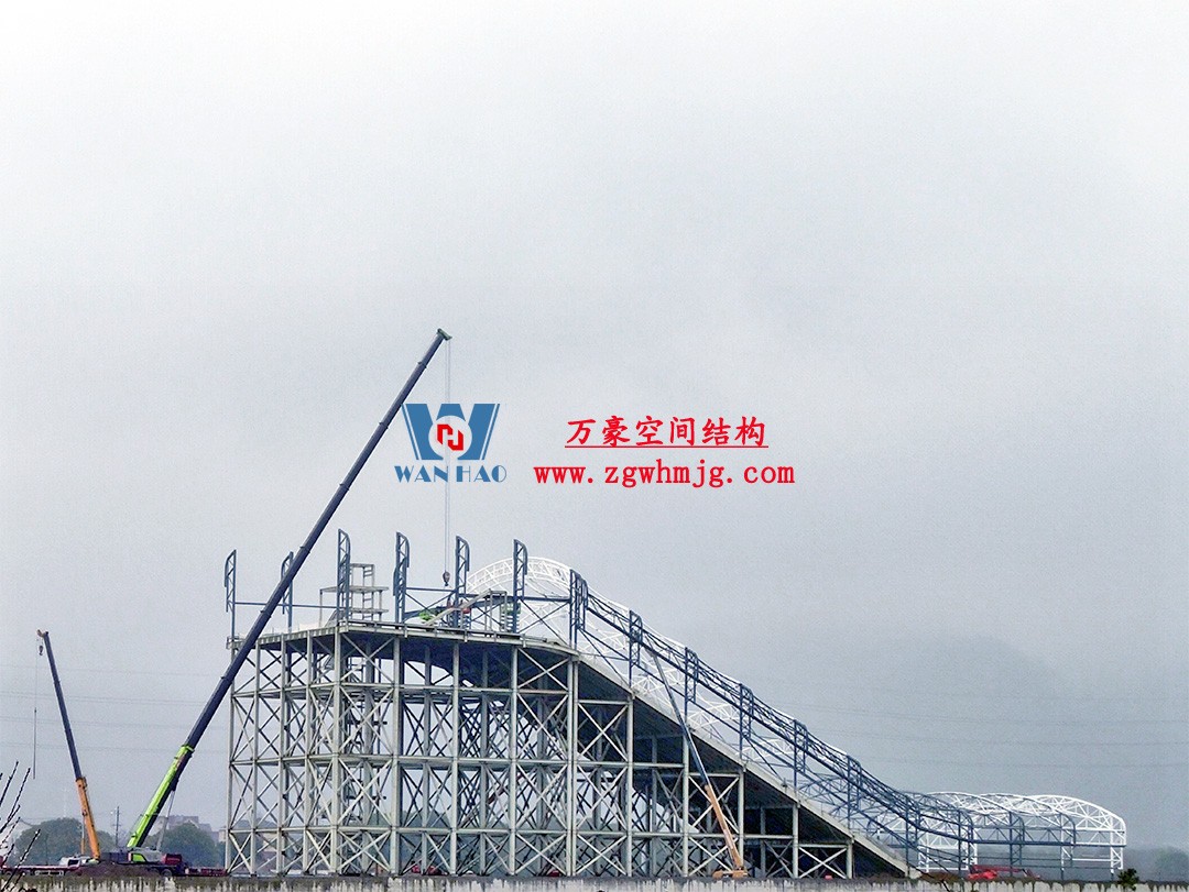 比亚迪绍兴嵊州赛车场干拔沙坡观景平台钢膜结构