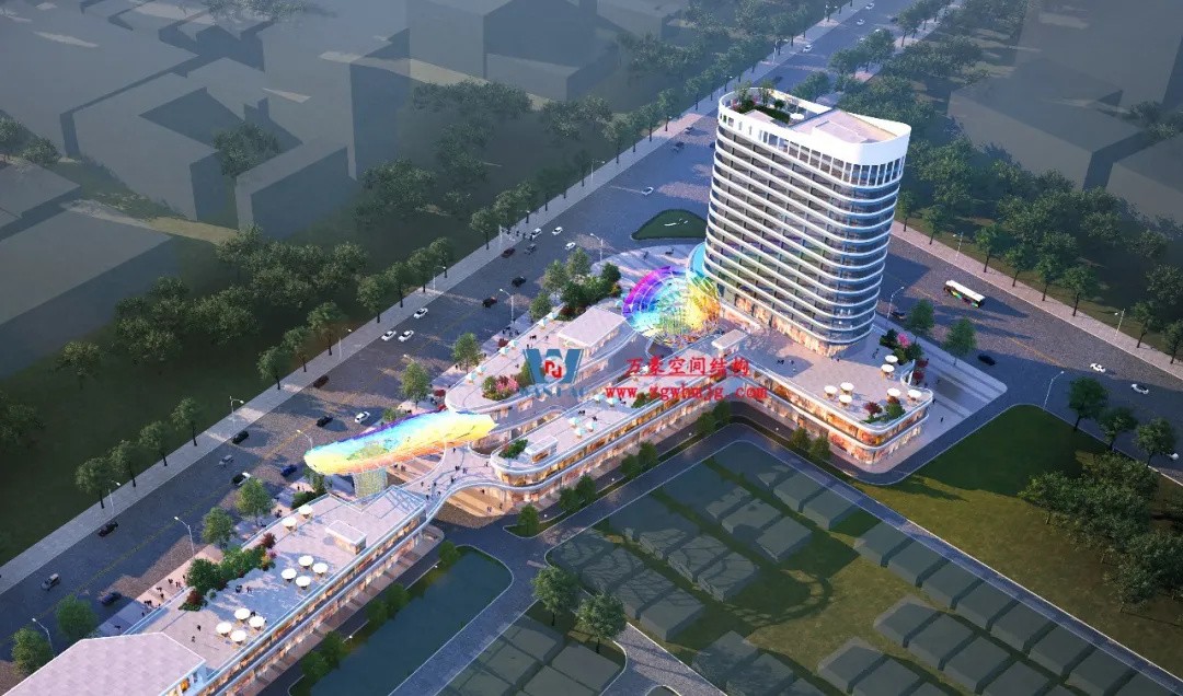 广州茂名总汇天街商业街ETFE膜结构 广州茂名总汇天街商业街ETFE膜结构