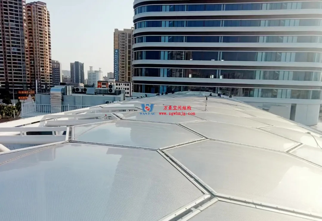 广州茂名总汇天街商业街ETFE膜结构 广州茂名总汇天街商业街ETFE膜结构