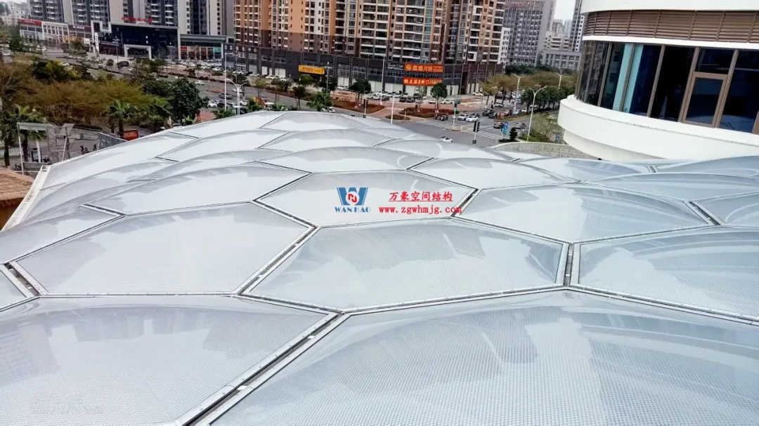 广州茂名总汇天街商业街ETFE膜结构 广州茂名总汇天街商业街ETFE膜结构