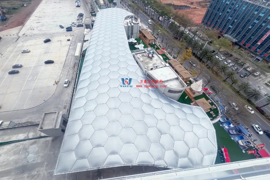 广州茂名总汇天街商业街ETFE膜结构 广州茂名总汇天街商业街ETFE膜结构