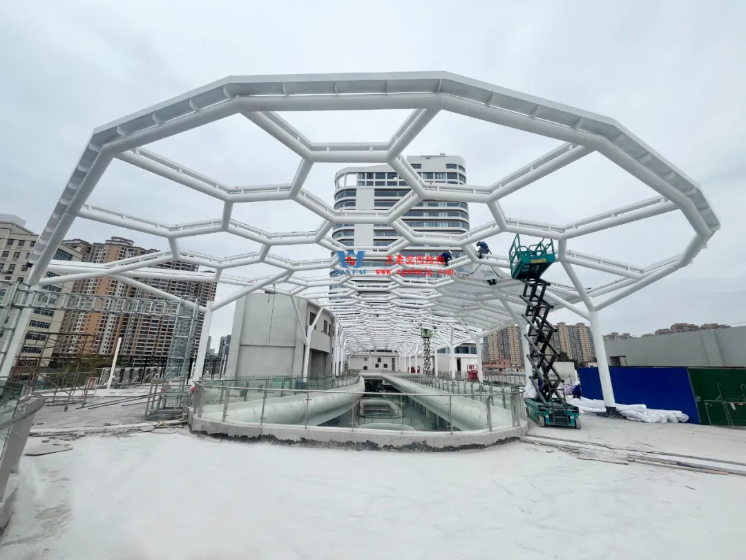 广州茂名总汇天街商业街ETFE膜结构 广州茂名总汇天街商业街ETFE膜结构