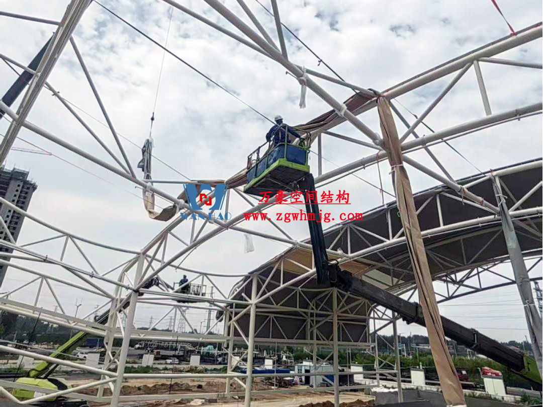郑州比亚迪沙坡PTFE膜结构工程