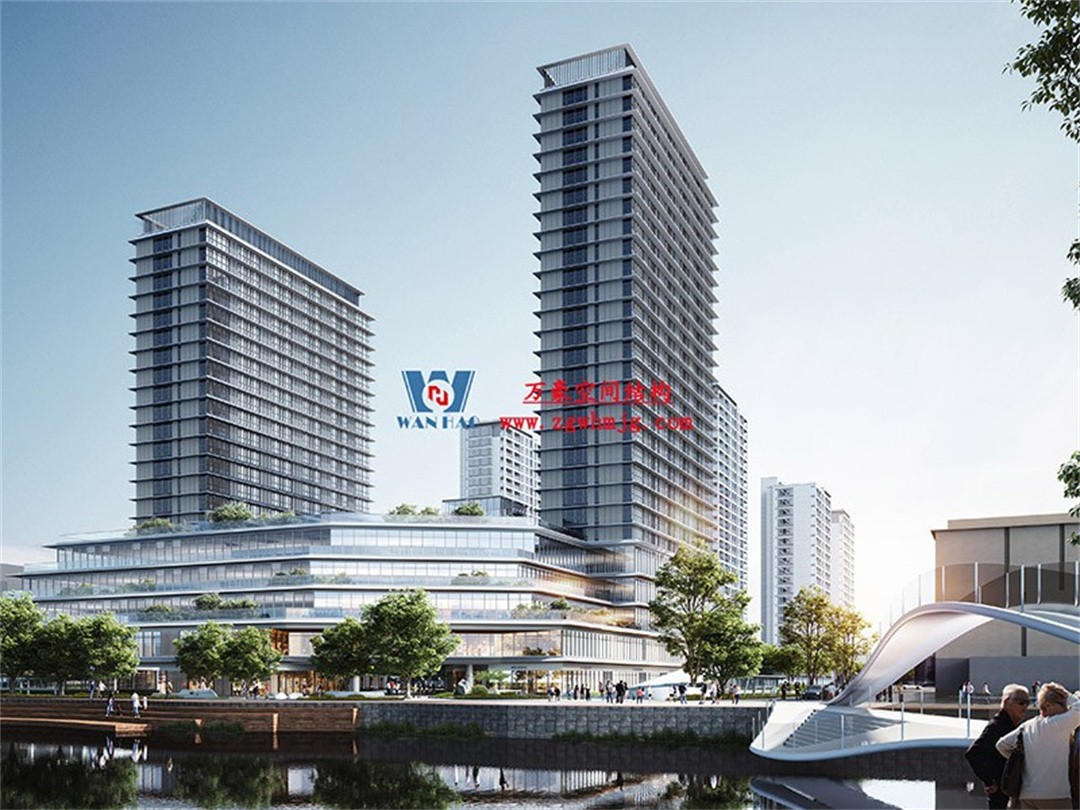安吉县昌硕小区地块房产开发项目钢结构天幕