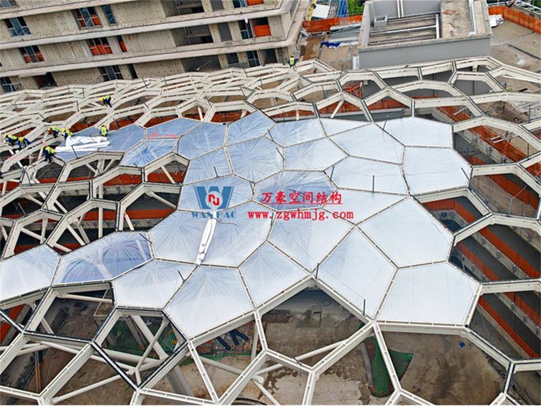 安吉县昌硕小区地块房产开发项目钢结构天幕