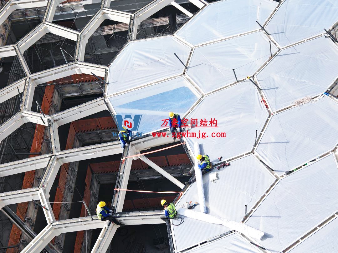 安吉县昌硕小区地块房产开发项目钢结构天幕