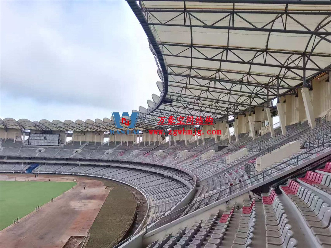 非洲杯肯尼亚体育场PTFE钢膜结构屋面项目