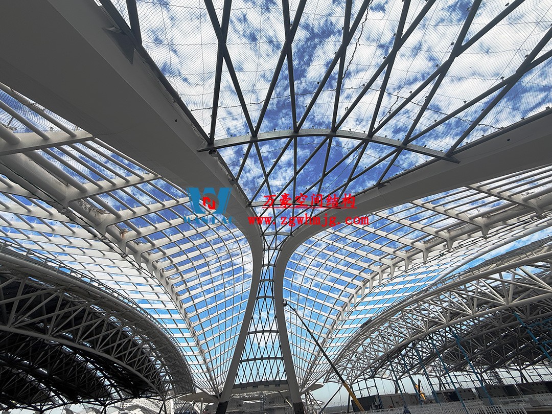 郑州中原高铁港数字展贸城ETFE膜结构 PTFE膜结构项目