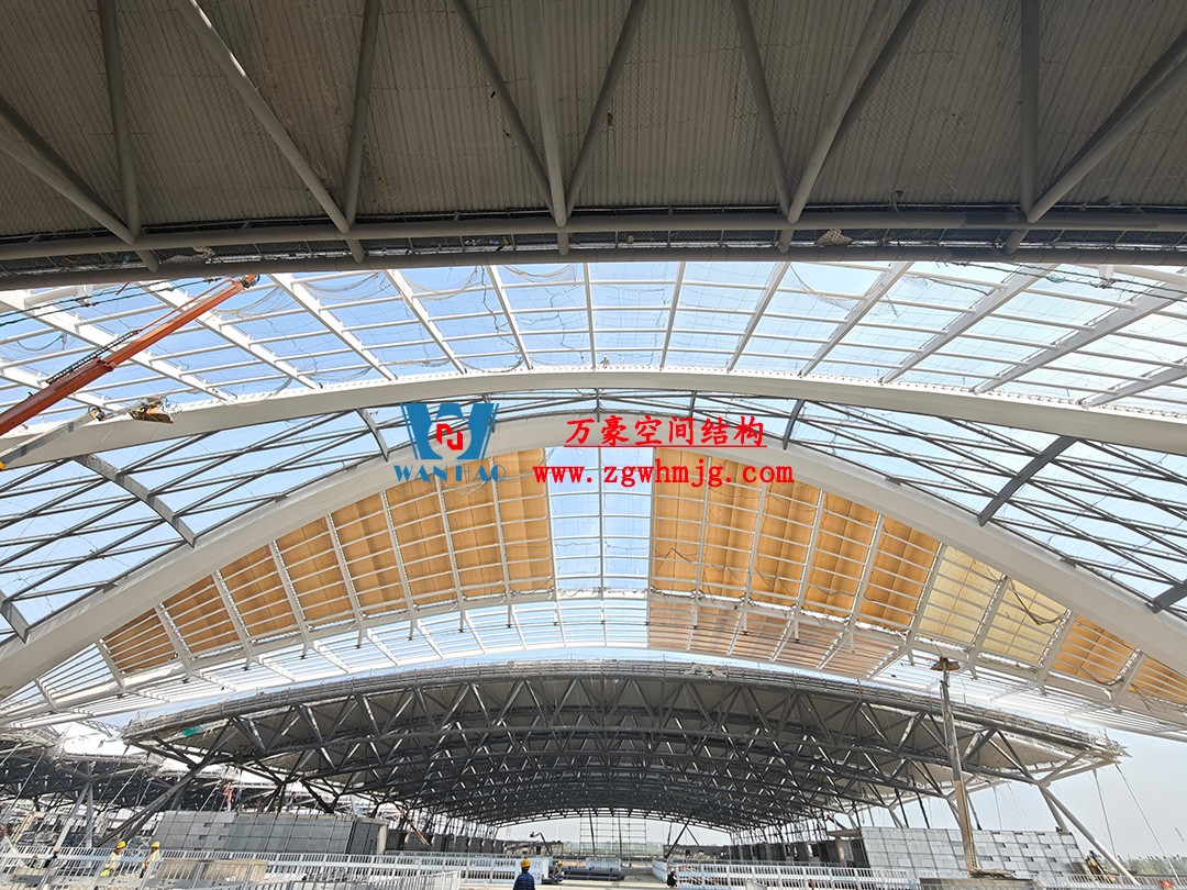 郑州中原高铁港数字展贸城ETFE膜结构 PTFE膜结构项目