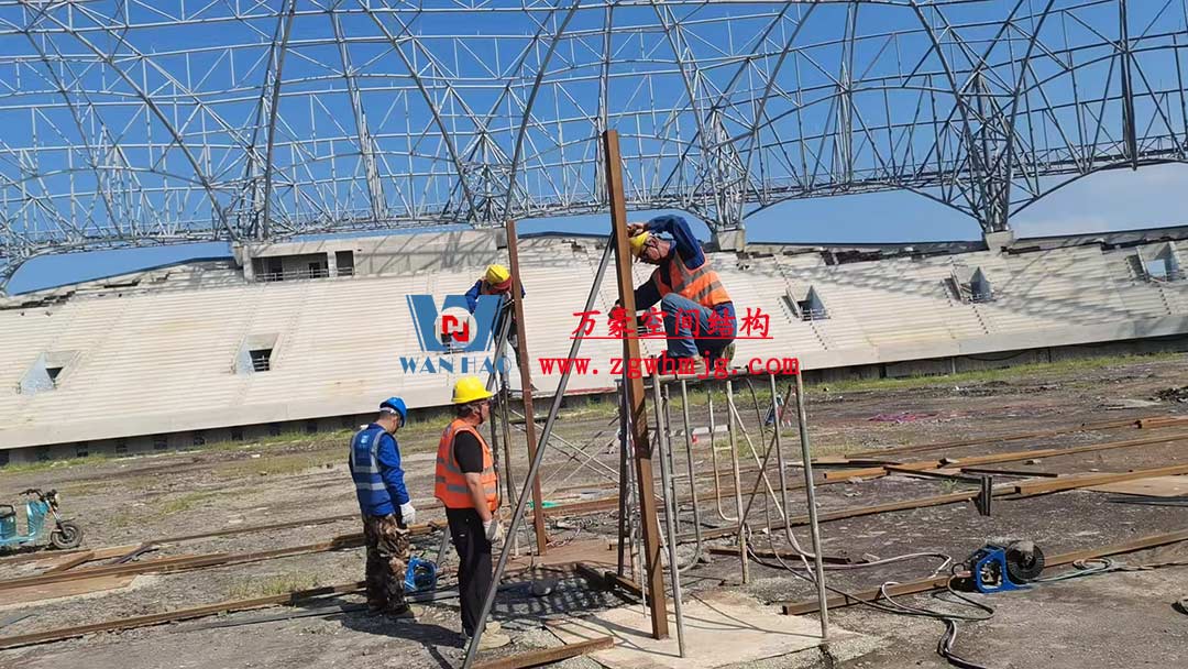 山东蓬莱体育场PTFE膜结构项目