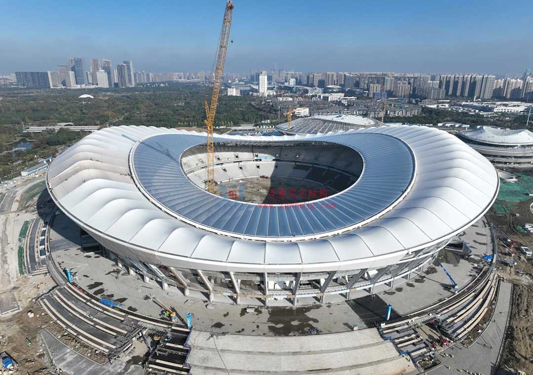 无锡奥林匹克体育产业中心ETFE膜结构项目 无锡奥林匹克体育产业中心ETFE膜结构项目
