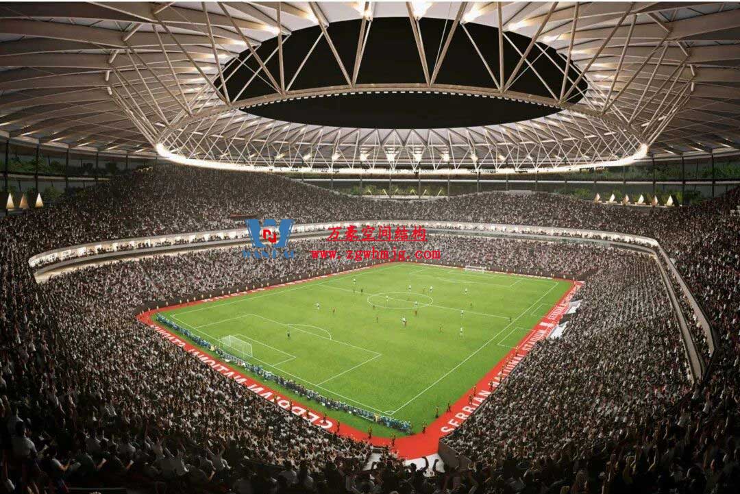 塞尔维亚国家足球场PTFE膜结构项目 塞尔维亚国家足球场PTFE膜结构项目