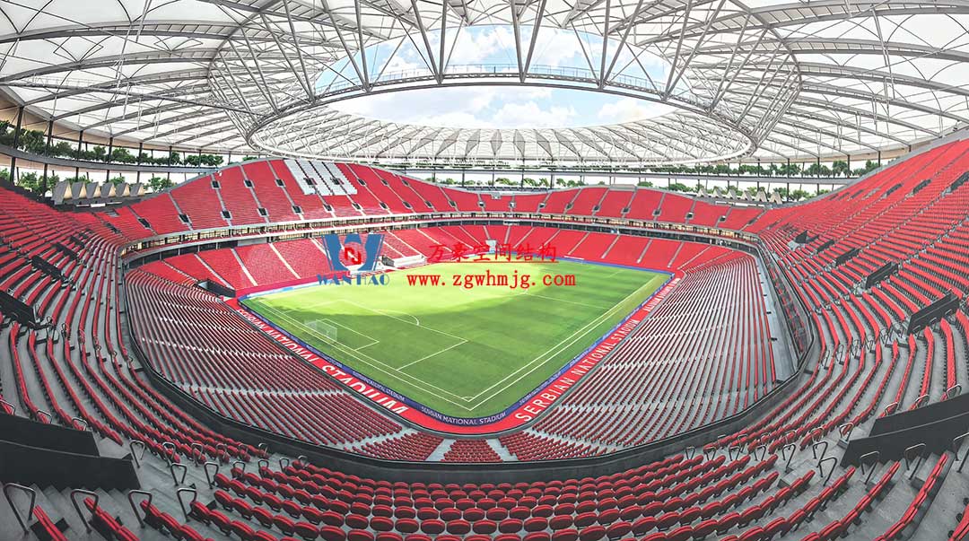 塞尔维亚国家足球场PTFE膜结构项目 塞尔维亚国家足球场PTFE膜结构项目