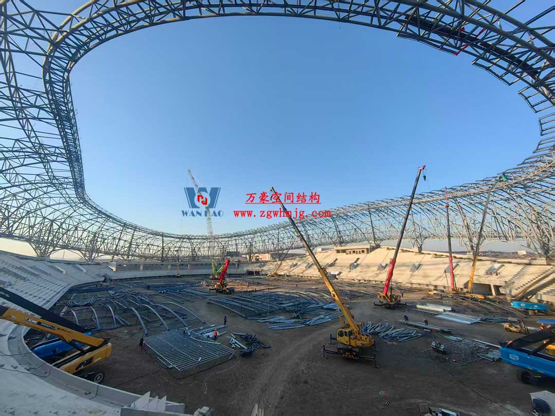 山东蓬莱体育场PTFE膜结构项目