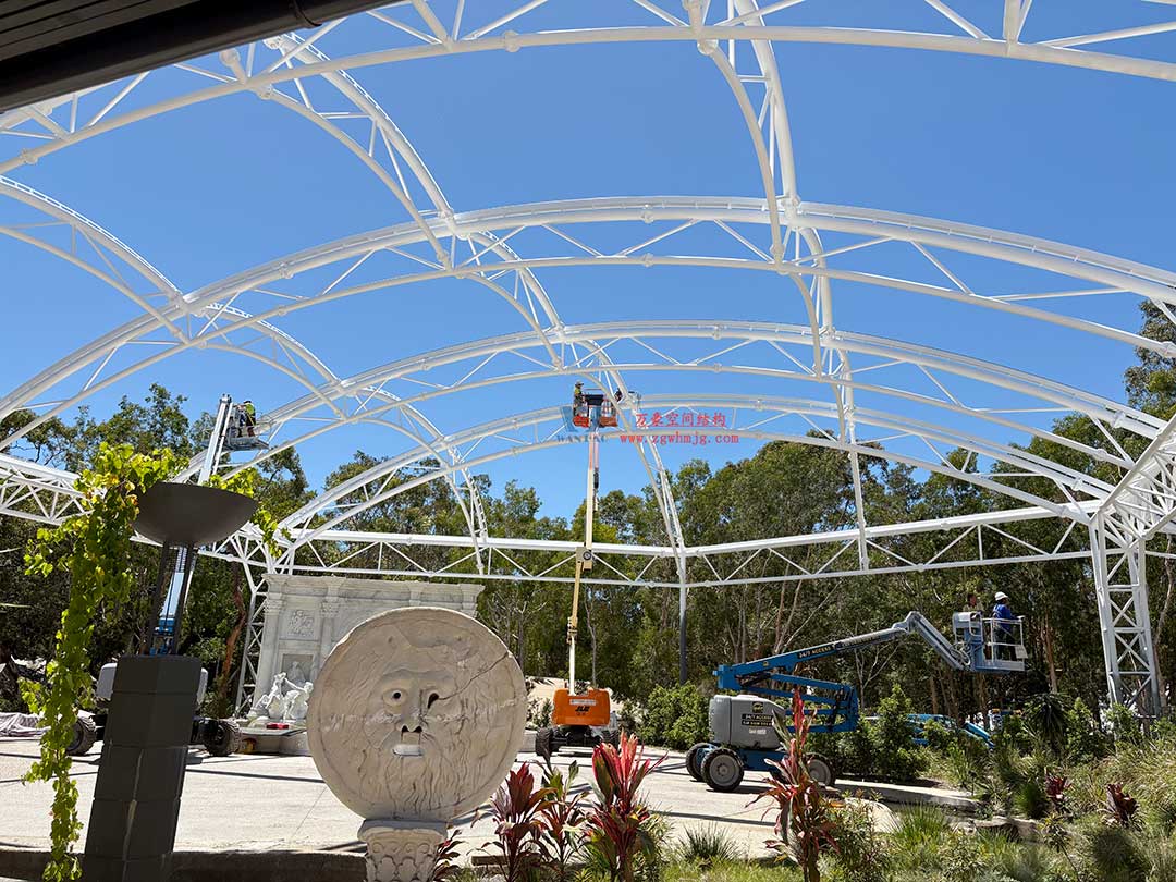 跨越山海的建筑新章!澳大利亚喷泉广场天幕张拉正酣,双膜科技赋能庄园建筑 跨越山海的建筑新章!澳大利亚喷泉广场天幕张拉正酣,双膜科技赋能庄园建筑