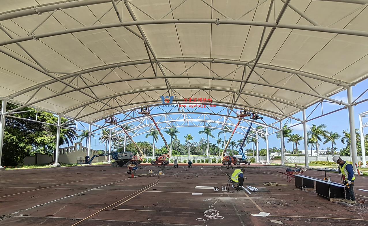 澳大利亚希望岛网球中心PTFE膜屋面 澳大利亚希望岛网球中心PTFE膜屋面