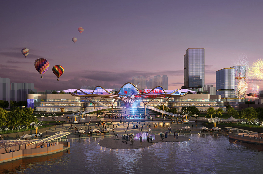 喜报｜浙江萬豪集团成功中标石家庄太平河片区合生汇大型ETFE商业天幕！