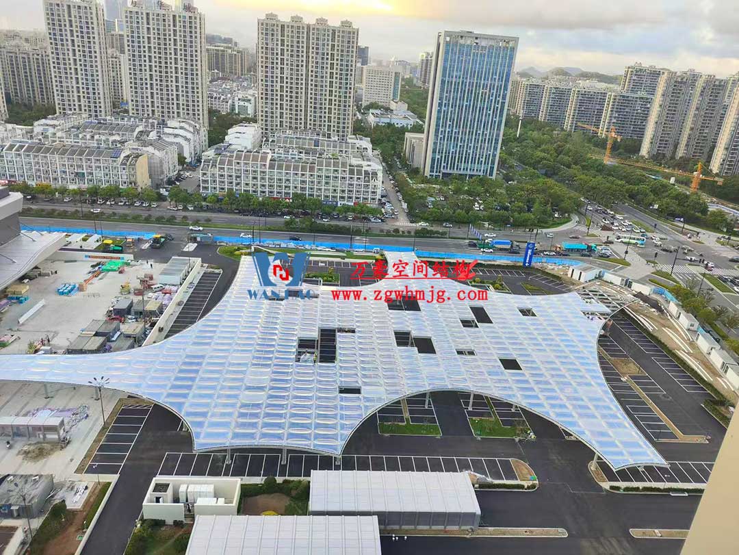 绿色心海·智慧产融农商汇项目ETFE气枕天幕工程