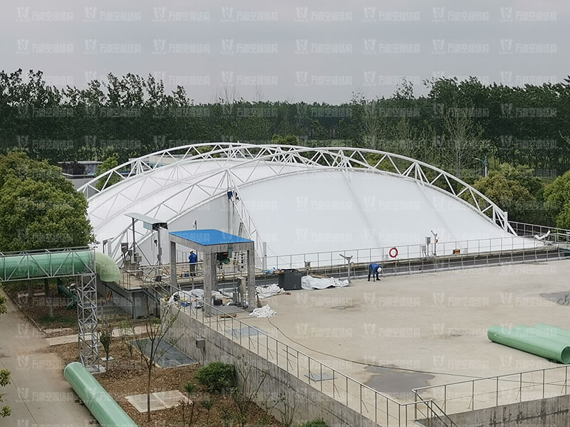 淮安盐化新材料产业园区污水处理厂膜结构项目竣工