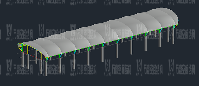 万豪2020第16标-清远磁悬浮项目莲湖车站钢-膜结构（钢结构雨棚）工程
